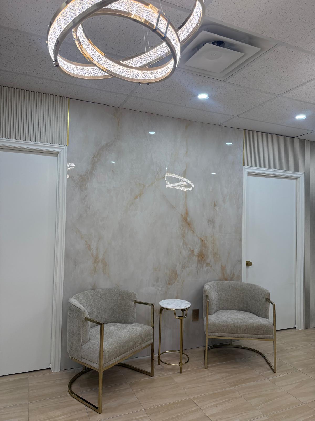 Aesthefusion Markham clinic treatment room with medical aesthetics equipment